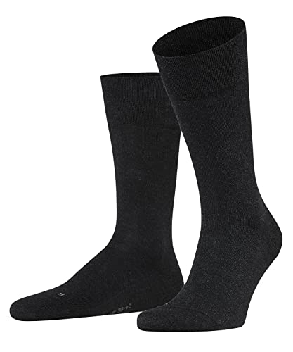 FALKE Herren Socken Sensitive London M SO Baumwolle mit Komfortbund 1 Paar, Grau (Anthracite Melange 3080) neu - umweltfreundlich, 43-46 von FALKE