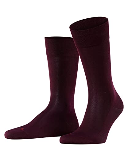 FALKE Herren Socken Sensitive Malaga, Fil d´Écosse Baumwolle, 1 Paar, Rot (Barolo 8596), 43-46 von FALKE