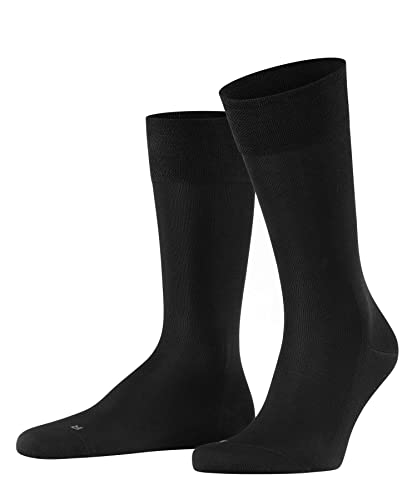 FALKE Herren Socken Sensitive Malaga, Fil d´Écosse Baumwolle, 1 Paar, Schwarz (Black 3000), 47-50 von FALKE