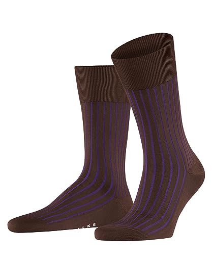 FALKE Herren Socken Shadow M SO Baumwolle gemustert 1 Paar, Braun (Brandy 5167), 45-46 von FALKE