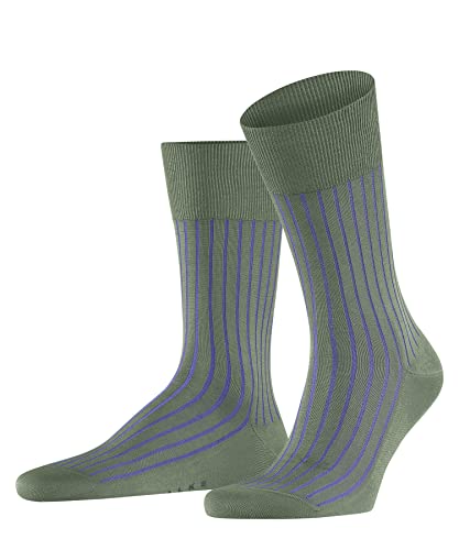 FALKE Herren Socken Shadow M SO Baumwolle gemustert 1 Paar, Grün (Aloe 7431), 45-46 von FALKE