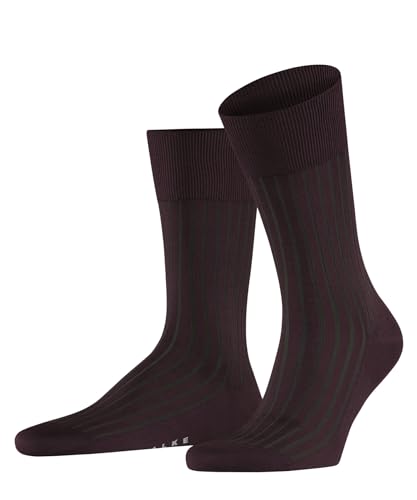 FALKE Herren Socken Shadow M SO Baumwolle gemustert 1 Paar, Rot (Rioja 8594), 41-42 von FALKE