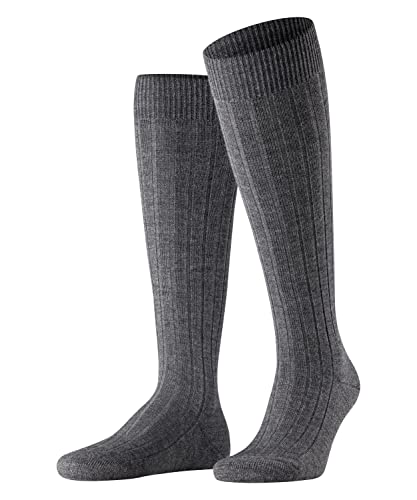 FALKE Herren Socken Teppich Im Schuh, Wolle, 1 Paar, Grau (Dark Grey 3070), 39-40 von FALKE