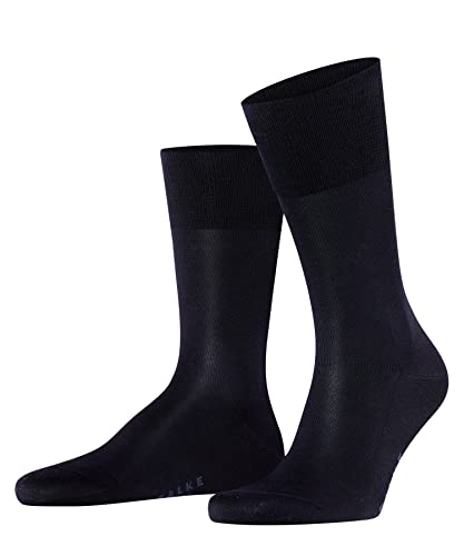 FALKE Herren Socken Tiago M SO Fil D'Ecosse Baumwolle einfarbig 1 Paar, Blau (Dark Navy 6375) neu - umweltfreundlich, 47-48 von FALKE