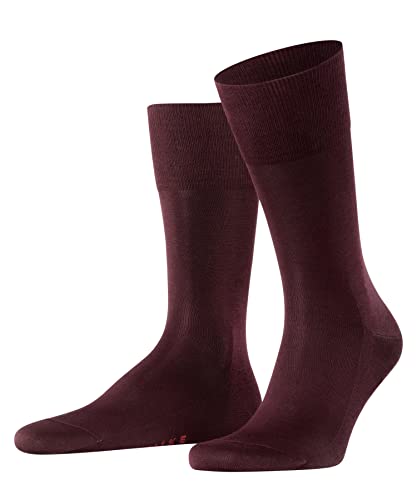 FALKE Herren Socken Tiago M SO Fil D'Ecosse Baumwolle einfarbig 1 Paar, Rot (Barolo 8596) neu - umweltfreundlich, 43-44 von FALKE