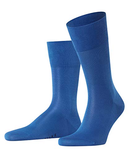 FALKE Herren Socken Tiago M SO Baumwolle einfarbig 1 Paar, Blau (Sapphire 6055), 43-44 von FALKE