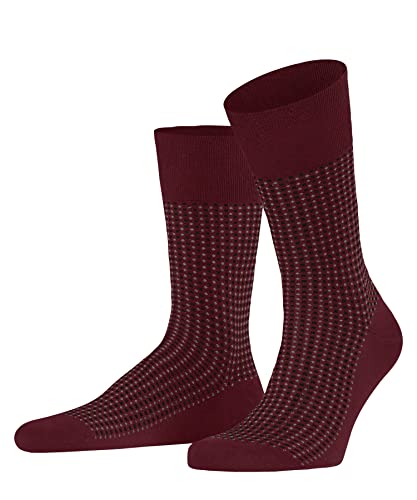 FALKE Herren Socken Uptown Tie M SO Baumwolle gemustert 1 Paar, Rot (Scarlet 8228), 47-48 von FALKE