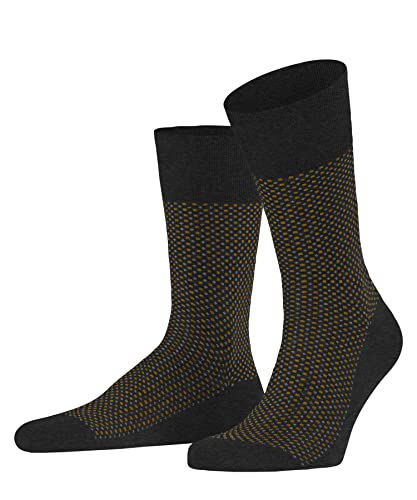 FALKE Herren Socken Uptown Tie M SO Baumwolle gemustert 1 Paar, Grau (Anthracite Melange 3095), 39-40 von FALKE