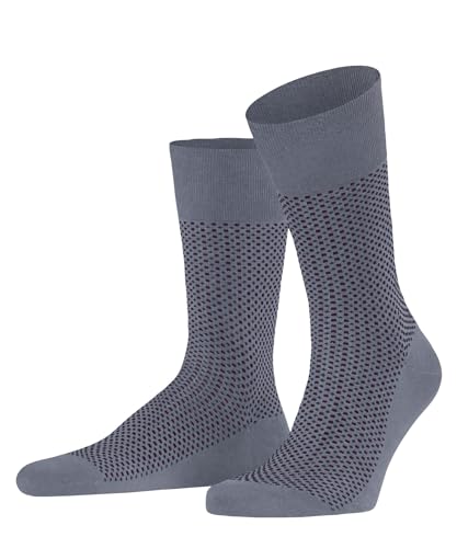 FALKE Herren Socken Uptown Tie M SO Baumwolle gemustert 1 Paar, Grau (Pearl Grey 3248), 41-42 von FALKE