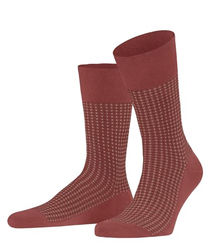 FALKE Herren Socken Uptown Tie M SO Baumwolle gemustert 1 Paar, Rot (Lobster 8862), 45-46 von FALKE