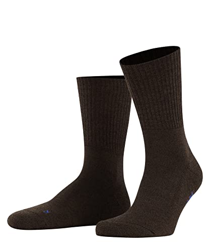 FALKE Unisex Socken Walkie Light U SO Wolle einfarbig 1 Paar, Braun (Dark Brown 5450), 46-48 von FALKE