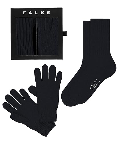 FALKE Herren Socken X-Mas Set Schurwolle einfarbig 1 Paar, Blau (Dark Navy 6375), 39-42 von FALKE