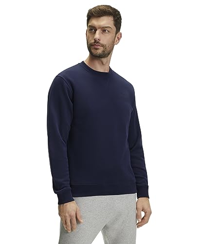 FALKE Herren Sweatshirt Basic Sweatshirt M Sw Baumwolle weich bequem komfortabel langarm 1 Stück, Blau Space Blue 6116, L von FALKE