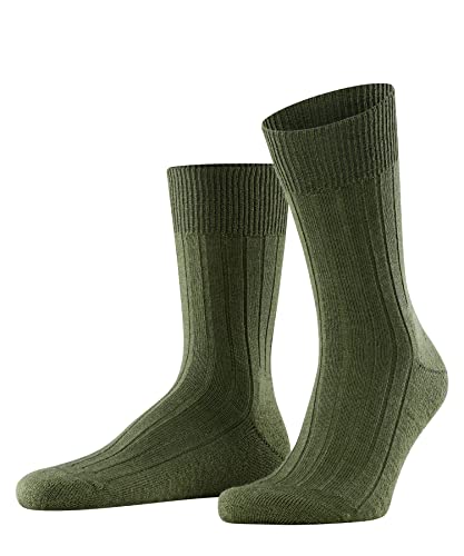 FALKE Herren Socken Teppich Im Schuh M SO Wolle einfarbig 1 Paar, Grün (Herb 7754), 45-46 von FALKE
