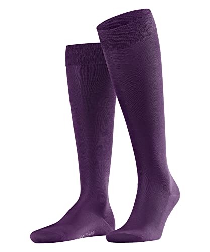 FALKE Herren Kniestrümpfe Tiago M KH Fil D'Ecosse Baumwolle lang einfarbig 1 Paar, Blau (Wine Berry 8860), 41-42 von FALKE