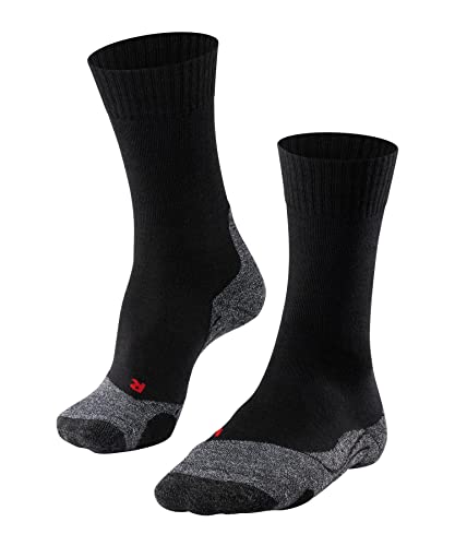 FALKE Herren Wandersocken Trekkingsocken Strümpfe TK2 Trekking 16474 3 Paar, Farbe:Schwarz, Menge:3 Paar (3x 1er Pack), Größe:46-48, Artikel:-3010 black von FALKE