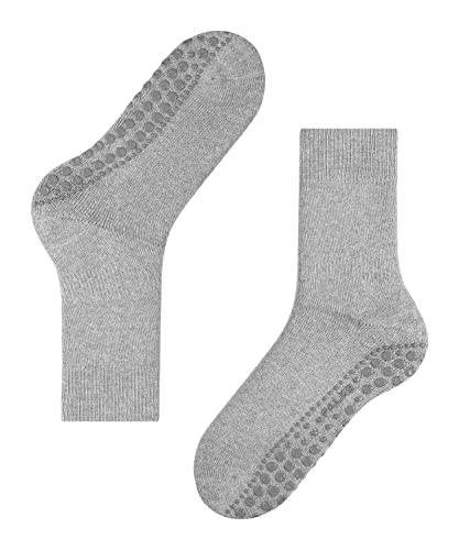 FALKE Herren Hausschuh-Socken Homepads, Baumwolle, 1 Paar, Grau (Light Grey 3400), 39-42 von FALKE