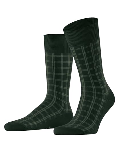 FALKE Herren Socken Modern Tailor M So Baumwolle gemustert 1 Paar, Grün Hunter Green 7441, 39-42 von FALKE