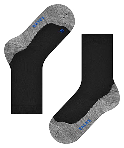 FALKE Unisex Kinder Socken Active Sunny Days K SO Baumwolle dünn atmungsaktiv 1 Paar, Schwarz (Black 3000), 23-26 von FALKE