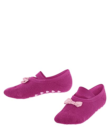 FALKE Unisex Kinder Hausschuh-Socken Ballerina K HP Baumwolle rutschhemmende Noppen 1 Paar, Rosa (Gloss 8550), 35-38 von FALKE