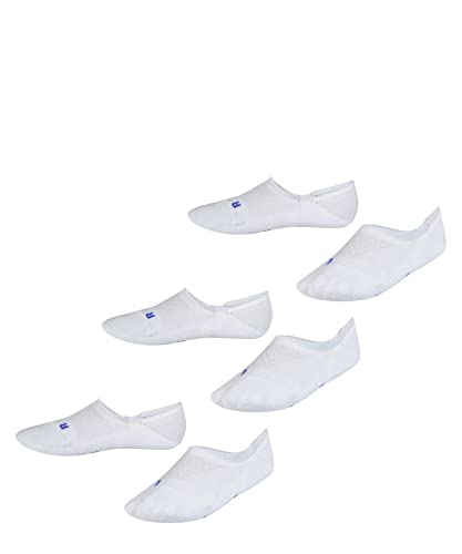 FALKE Unisex Kinder Füßlinge Cool Kick Invisible 3-Pack K IN Weich atmungsaktiv schnelltrocknend unsichtbar einfarbig 3 Paar, Weiß (White 2000), 27-30 von FALKE