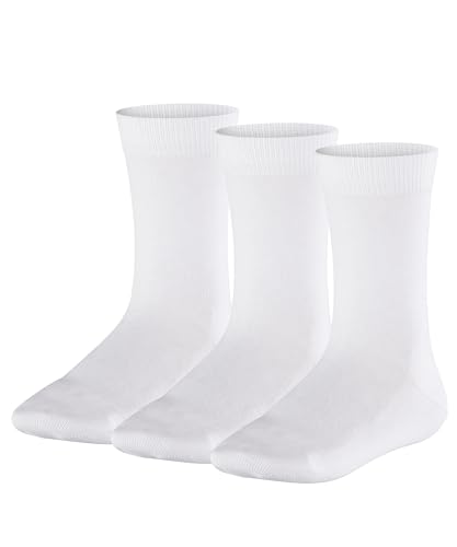 FALKE Unisex Kinder Family 3-Pack K SO Socken, Weiß (White 2000), 39-42 (3er Pack) von FALKE