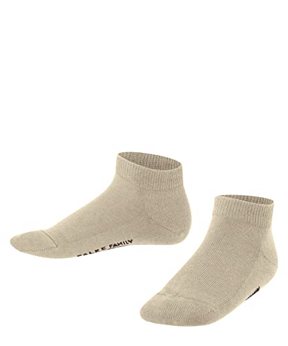 FALKE Unisex Kinder Sneakersocken Family K SN nachhaltige biologische Baumwolle kurz einfarbig 1 Paar, Beige (Sand Melange 4650) neu - umweltfreundlich, 27-30 von FALKE