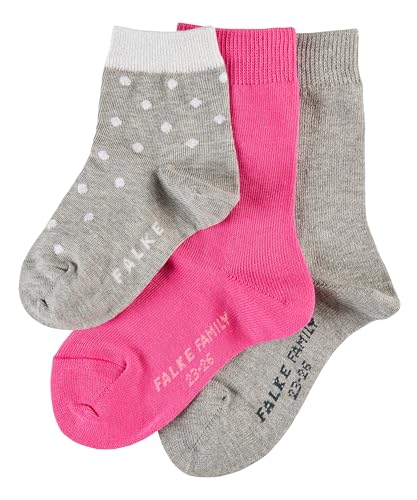 FALKE Kinder Girl Mixed Uni-Dots 3-Pack K SO Socken, Mehrfarbig (Sortiment 10), 39-42 (3er Pack) von FALKE