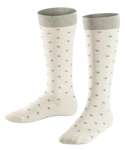 FALKE Kinder Kniestrümpfe Glitter Dot - 84% Baumwolle, 1 Paar, Weiß (Off-White 2040), Größe: 19-22 von FALKE