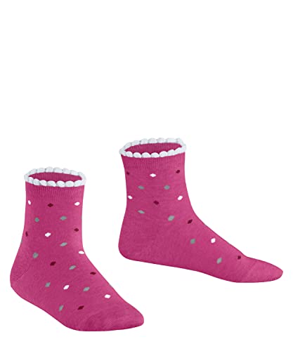 FALKE Unisex Kinder Kurzsocken Multidot K SSO Baumwolle gemustert 1 Paar, Rosa (Gloss 8550), 39-42 von FALKE