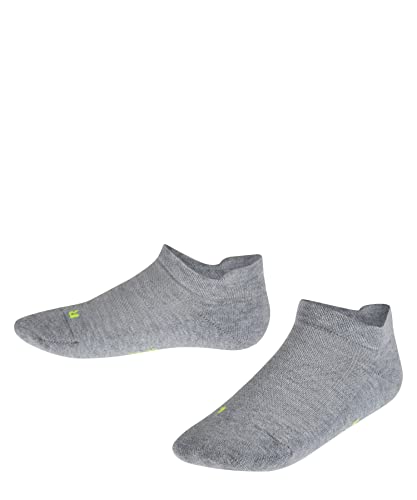 FALKE Unisex Kinder Sneakersocken Cool Kick Sneaker K Sn weich atmungsaktiv schnelltrocknend kurz einfarbig 1 Paar, Grau Light Grey 3400, 35-38 von FALKE