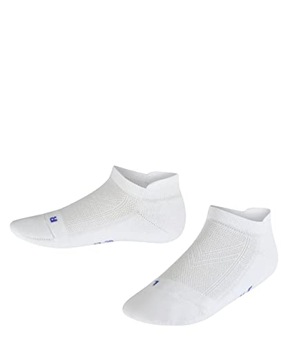 FALKE Unisex Kinder Sneakersocken Cool Kick Sneaker K SN weich atmungsaktiv schnelltrocknend kurz einfarbig 1 Paar, Weiß (White 2000), 35-38 von FALKE