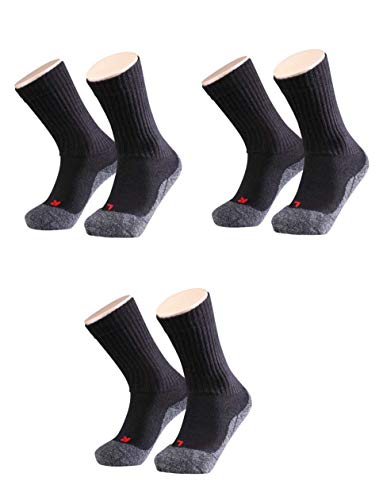 FALKE Kinder Socken Active Warm 3er Pack 31-34 Black von FALKE