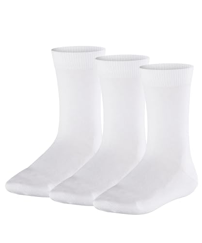 FALKE Unisex Kinder Family 3-Pack K SO Socken, Weiß (White 2000), 35-38 (3er Pack) von FALKE