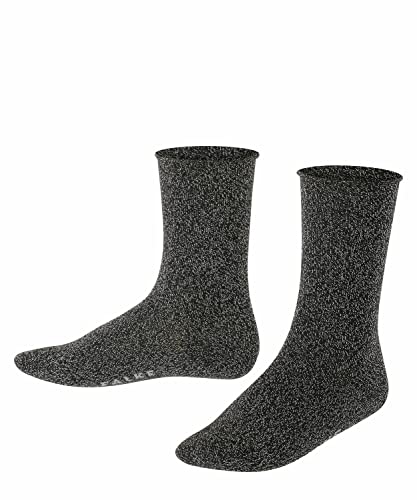 FALKE Kinder Socken Shiny - Baumwollmischung, 1 Paar, Schwarz (Black 3000), Größe: 27-30 von FALKE