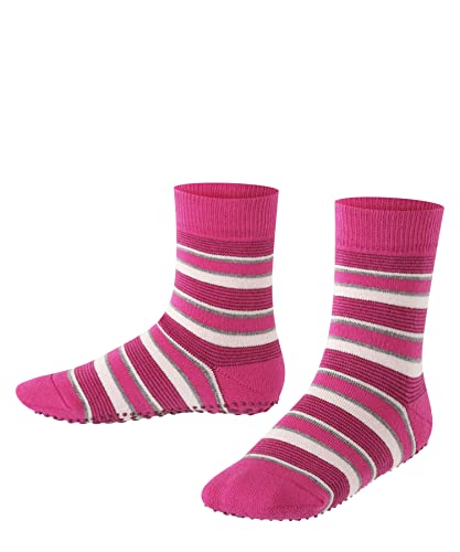 FALKE Unisex Kinder Mixed Stripe Haussocken Baumwolle Schwarz Blau viele weitere Farben verstärkte Hüttensocken mit Muster atmungsaktiv Noppendruck rutschhemmend auf der Sohle gestreift 1 Paar von FALKE