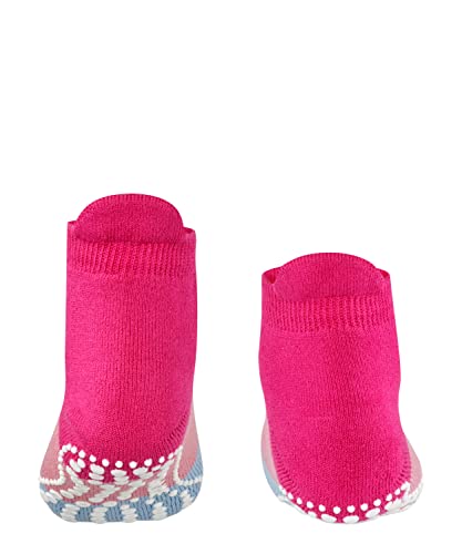 FALKE Unisex Kinder Hausschuh-Socken Colour Block K HP Baumwolle rutschhemmende Noppen 1 Paar, Rosa (Gloss 8550), 39-42 von FALKE