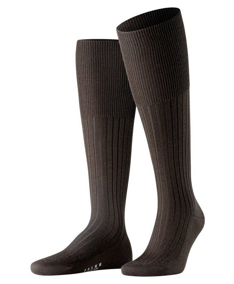 FALKE Kniestrümpfe Bristol Pure (klimaregulierende Merinowolle) dunkelbraun Herren von FALKE