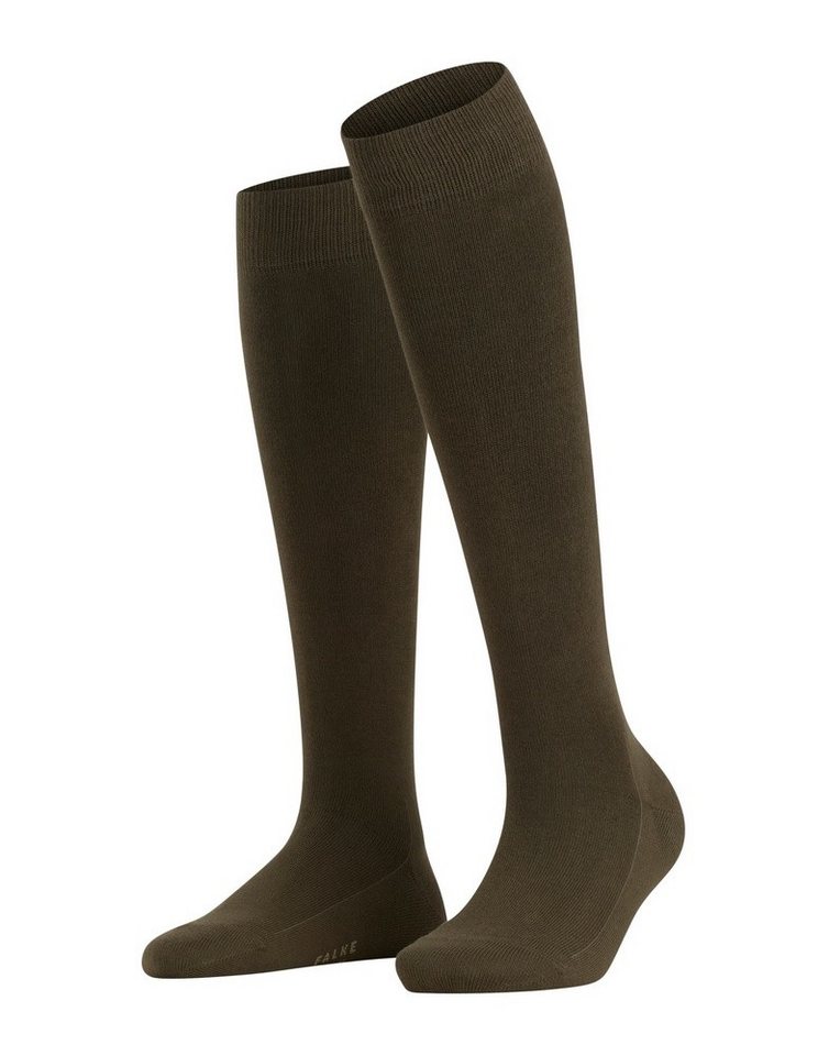 FALKE Kniestrümpfe Family (höchster Tragekomfort, nachhaltig) graubraun Damen - 1 Paar von FALKE