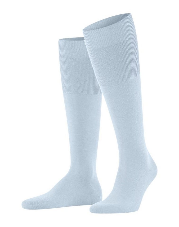 FALKE Kniestrümpfe Tagessocke Airport (klimaregulierend, hautsympathisch) eisblau Herren von FALKE