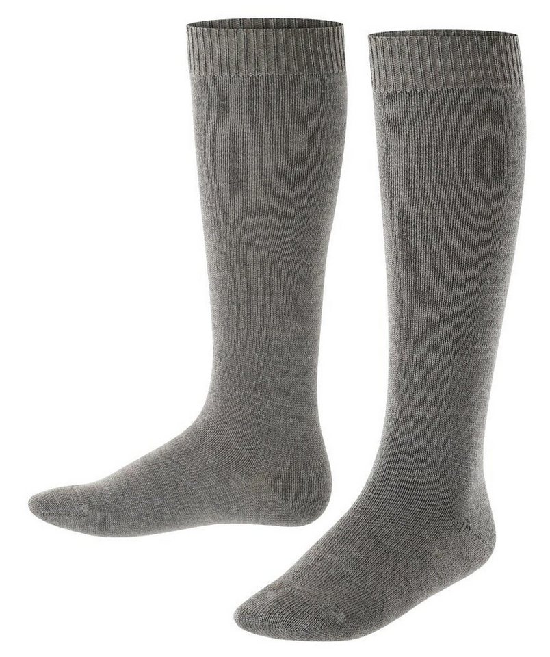 FALKE Kniestrümpfe Tagessocke Comfort Wool (wärmende Merinowolle) dunkelgrau Kinder von FALKE