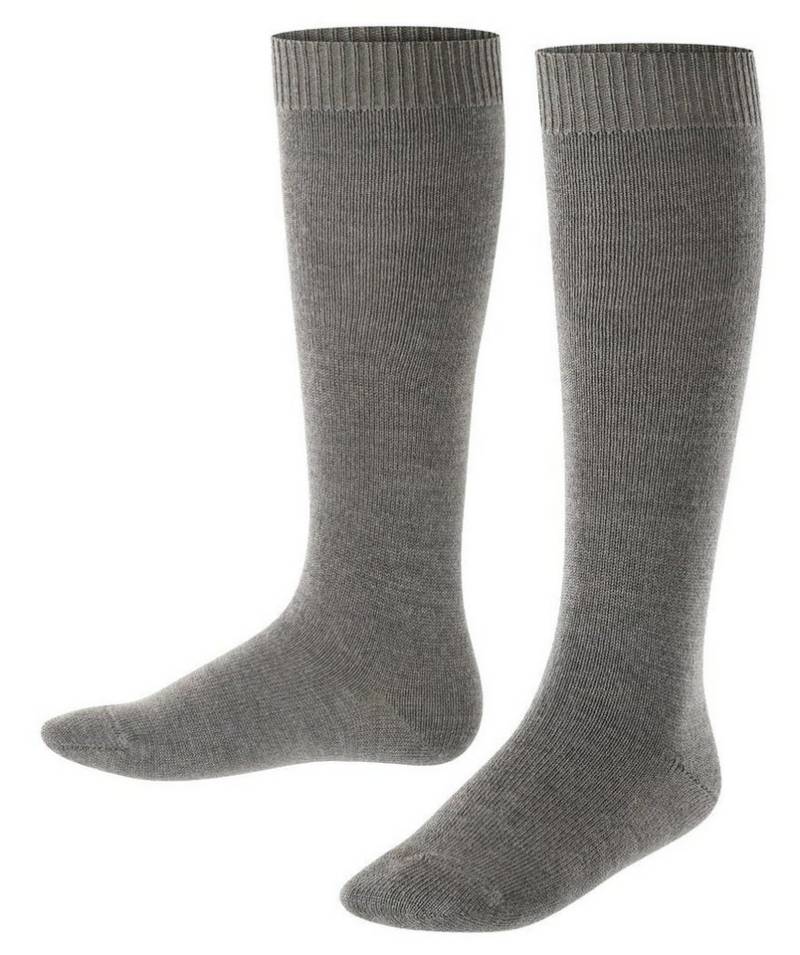 FALKE Kniestrümpfe Tagessocke Comfort Wool (wärmende Merinowolle) dunkelgrau Kinder von FALKE