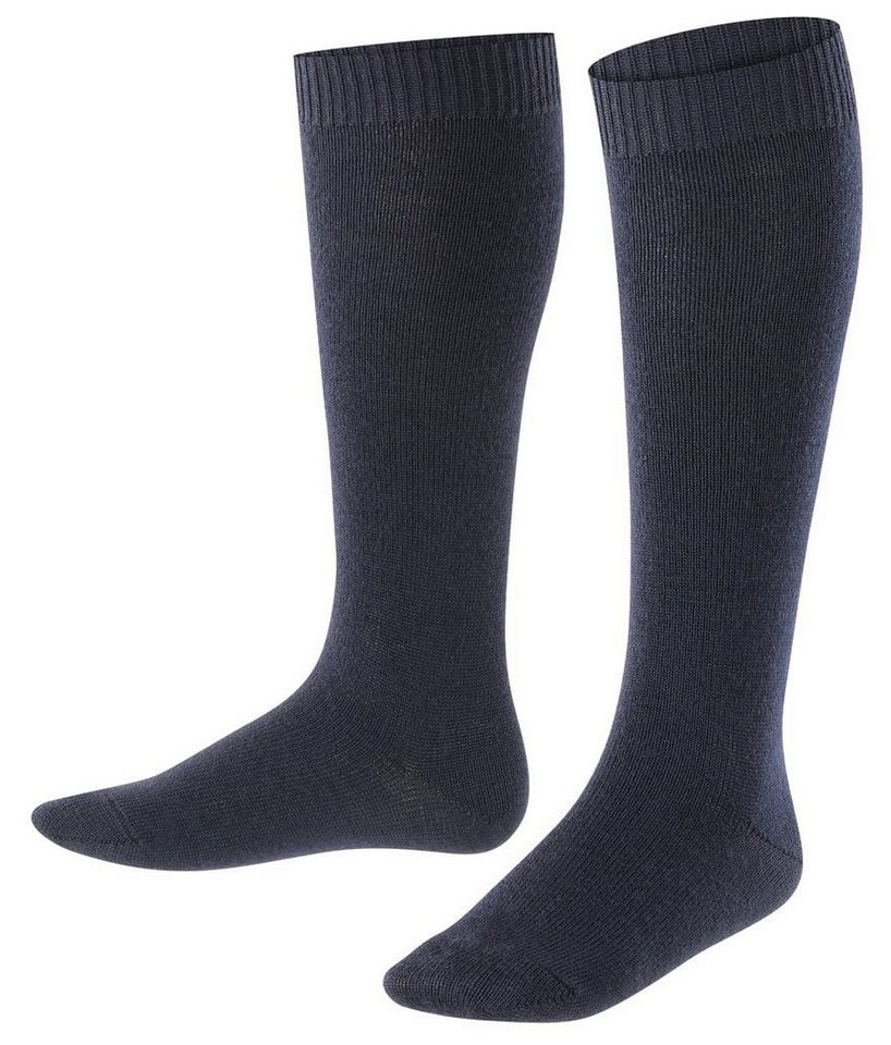 FALKE Kniestrümpfe Tagessocke Comfort Wool (wärmende Merinowolle) marineblau Kinder von FALKE