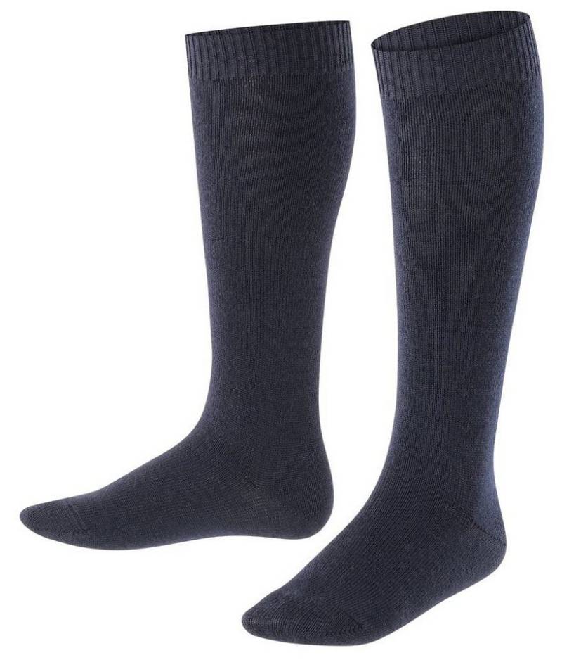 FALKE Kniestrümpfe Tagessocke Comfort Wool (wärmende Merinowolle) marineblau Kinder von FALKE