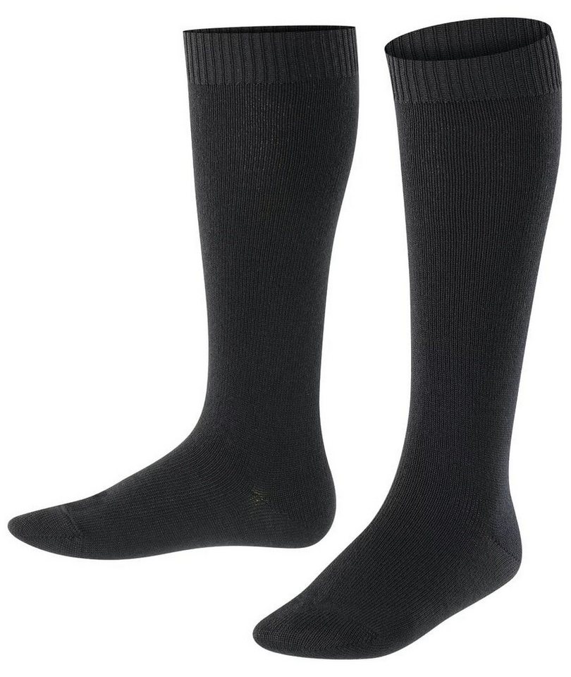 FALKE Kniestrümpfe Tagessocke Comfort Wool (wärmende Merinowolle) schwarz Kinder - 1 Paar von FALKE