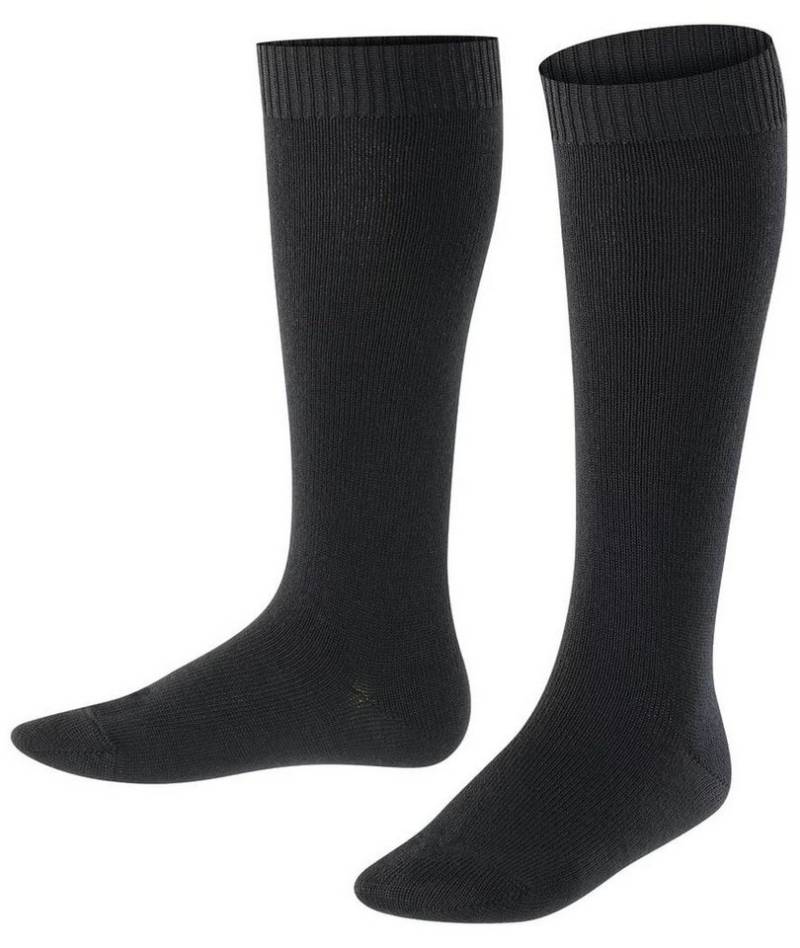 FALKE Kniestrümpfe Tagessocke Comfort Wool (wärmende Merinowolle) schwarz Kinder - 1 Paar von FALKE