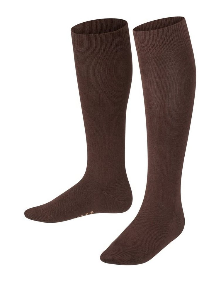 FALKE Kniestrümpfe Tagessocke Family (höchster Tragekomfort, nachhaltig) braun Kinder von FALKE
