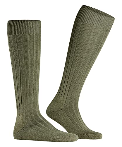 FALKE Kniestrümpfe Teppich im Schuh Schurwolle Herren schwarz blau viele weitere Farben verstärkte Kniesocken mit Muster atmungsaktiv lang einfarbig hoch und warm mit Plüschsohle 1 Paar von FALKE