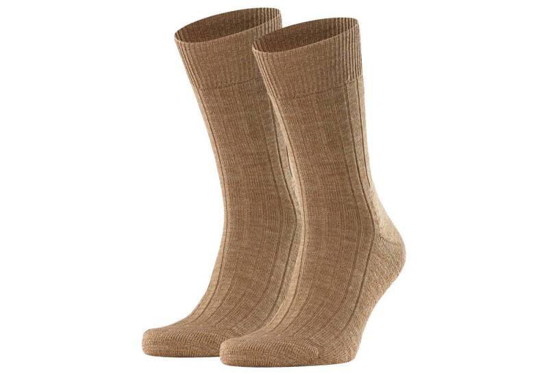 FALKE Kurzsocken Herren Socken 2er Pack Wollmischung (Packung, 2er Pack) von FALKE