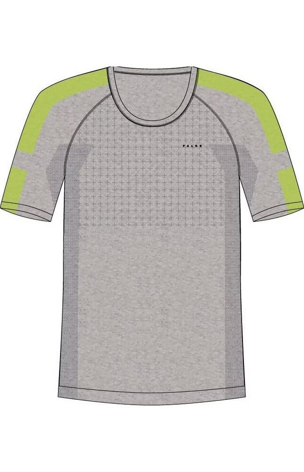 FALKE Langarmshirt Kurzarmshirt Trend Wool-Tech (Merinowolle) Unterwäsche grau Herren von FALKE